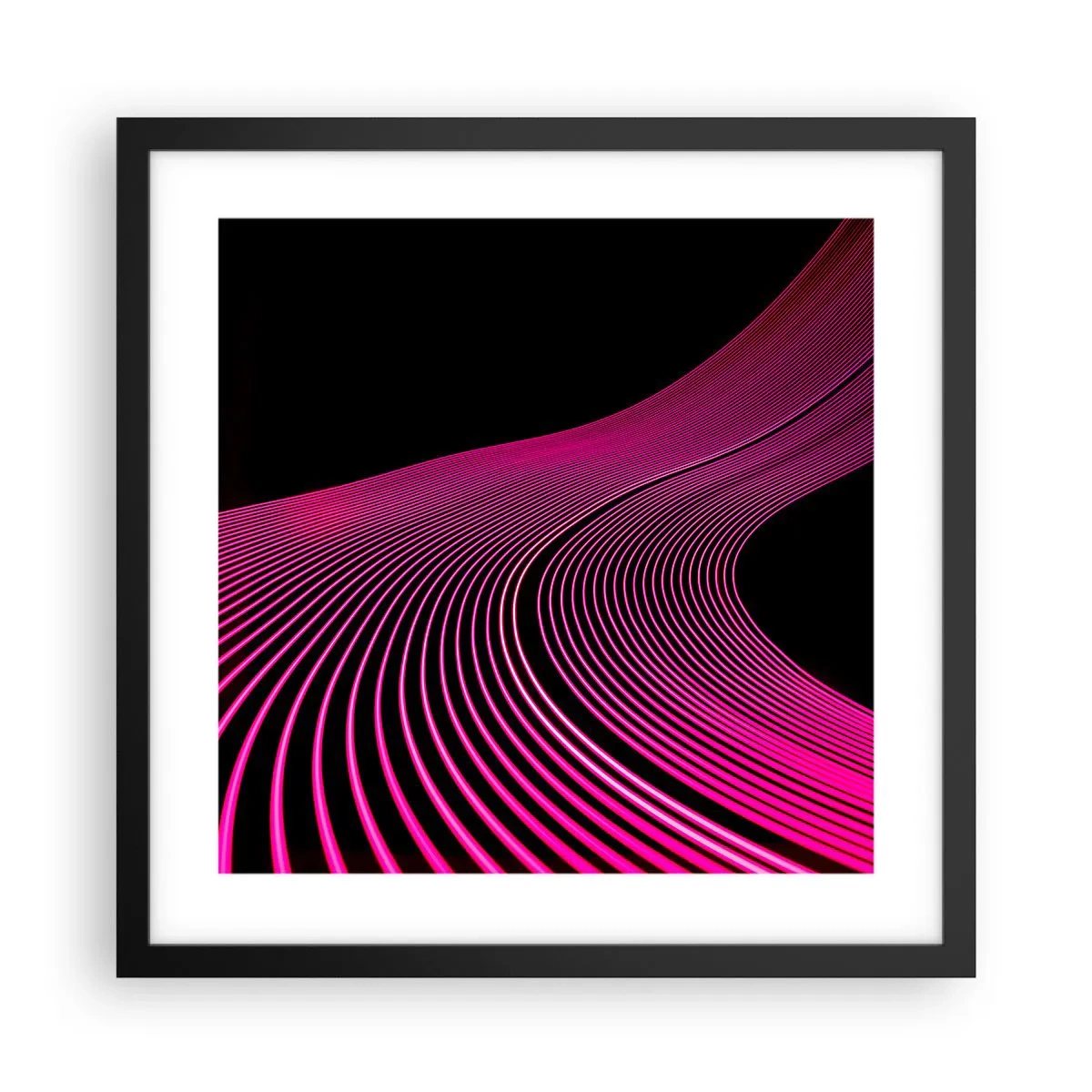 Poster in een zwarte lijst - Avenue van licht - 40x40 cm