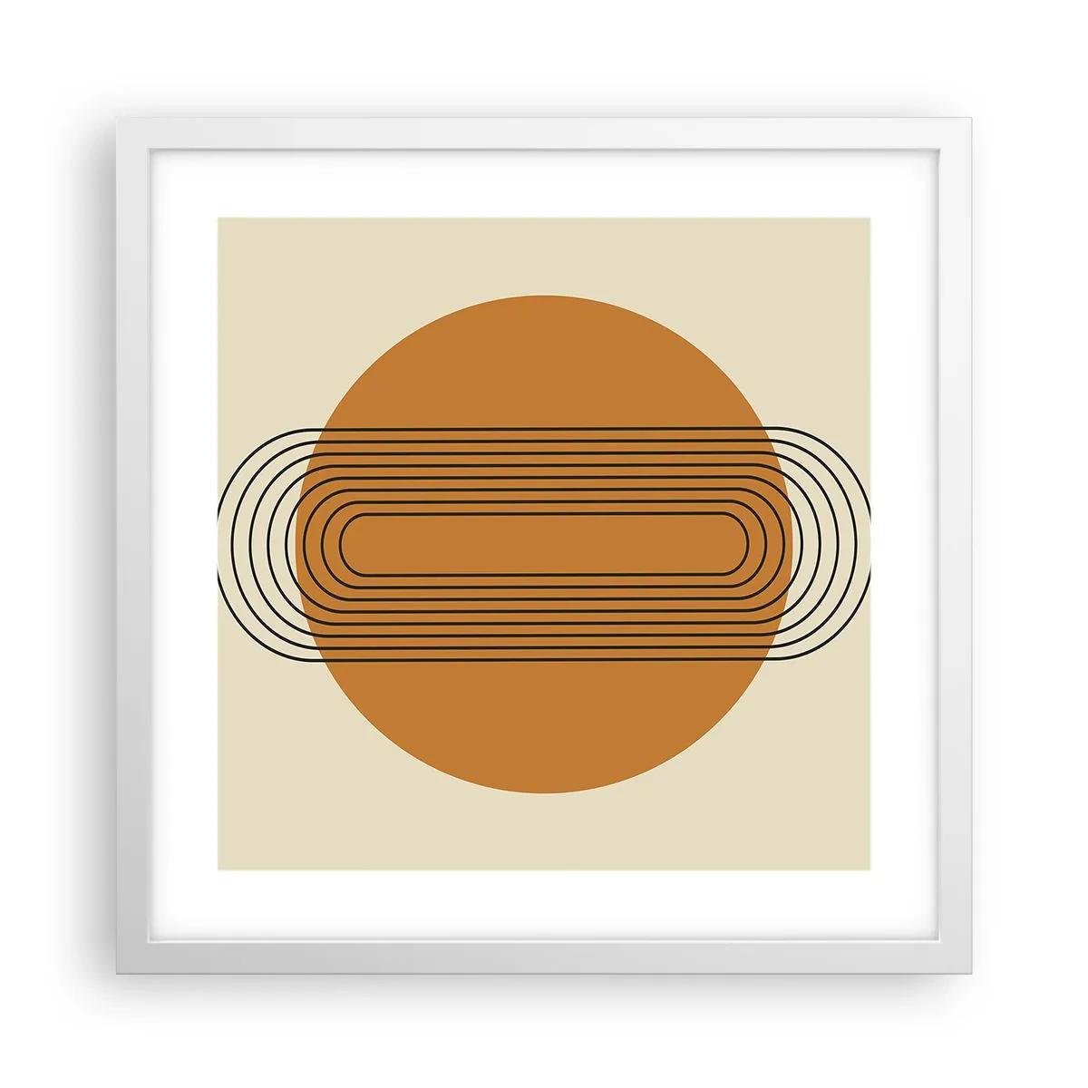 Poster in een witte lijst - Perfect plan - 40x40 cm