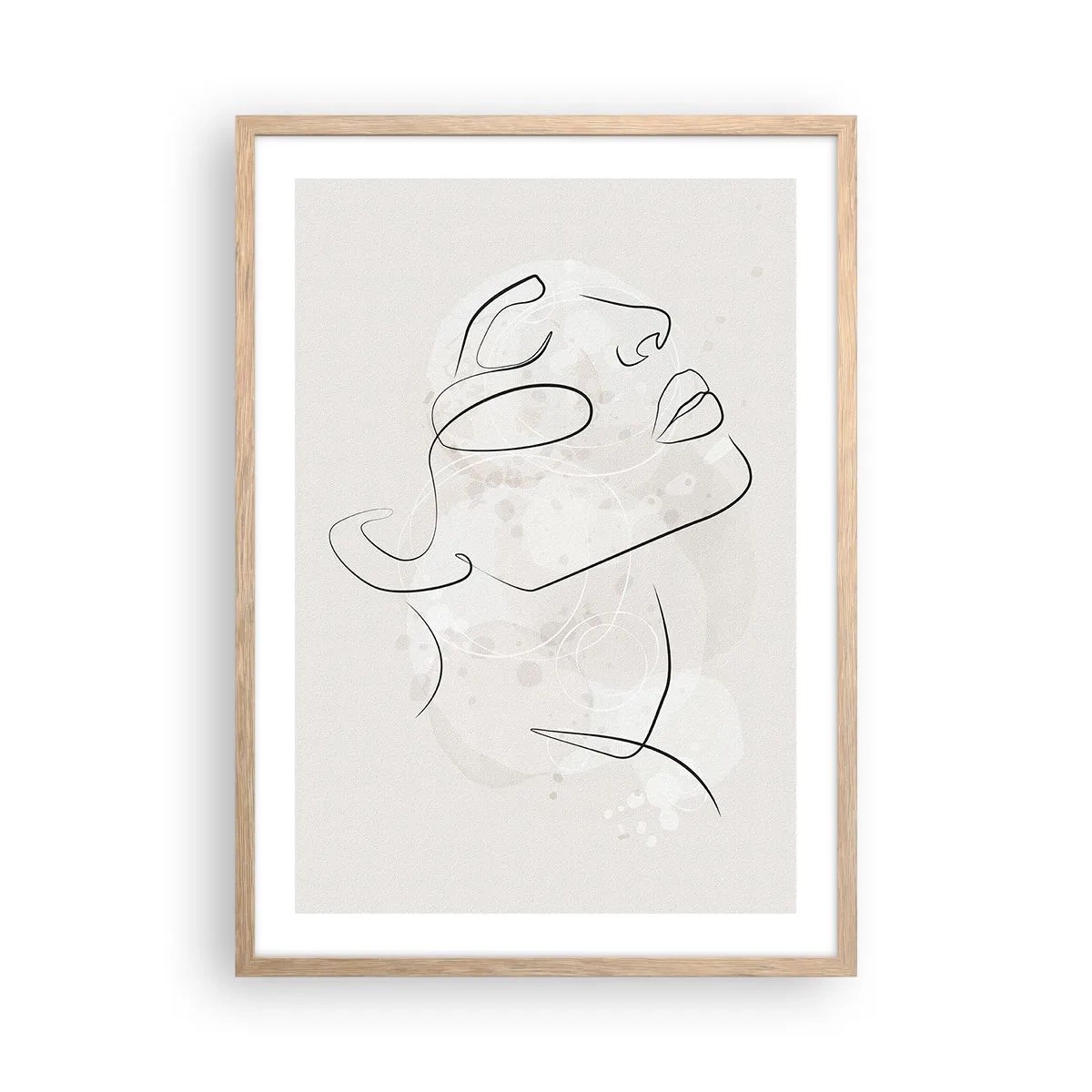 Een poster in een licht eiken lijst - De omtrek van een droom - 50x70 cm