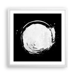 Poster in een witte lijst - Goede weg - 50x50 cm