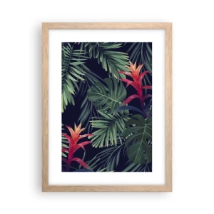 Een poster in een licht eiken lijst - Ontsteken in het groen - 30x40 cm