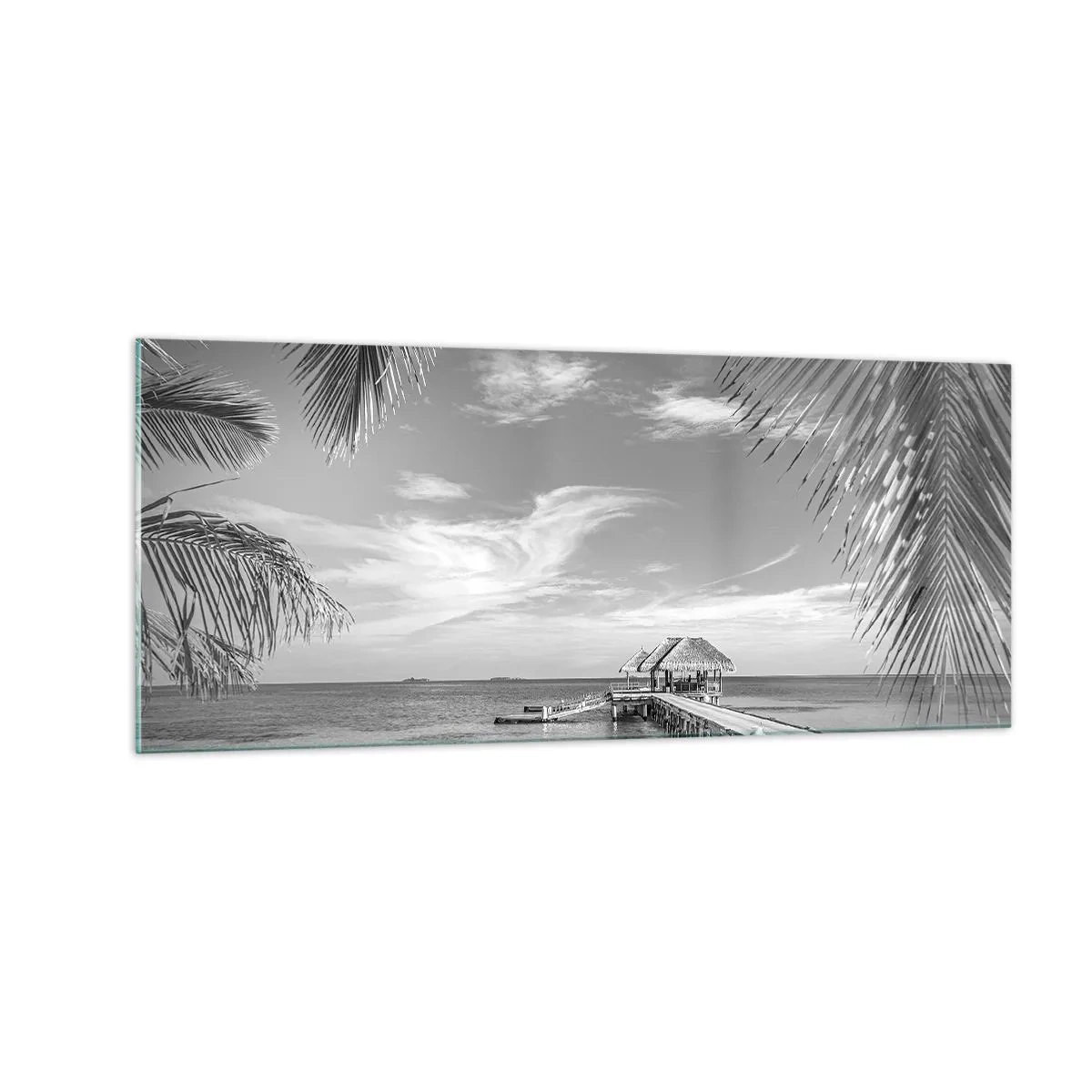 Schilderen op glas - Herinnering of droom? - 100x40 cm