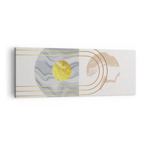 Schilderen op canvas - Helderheid en schittering - 140x50 cm