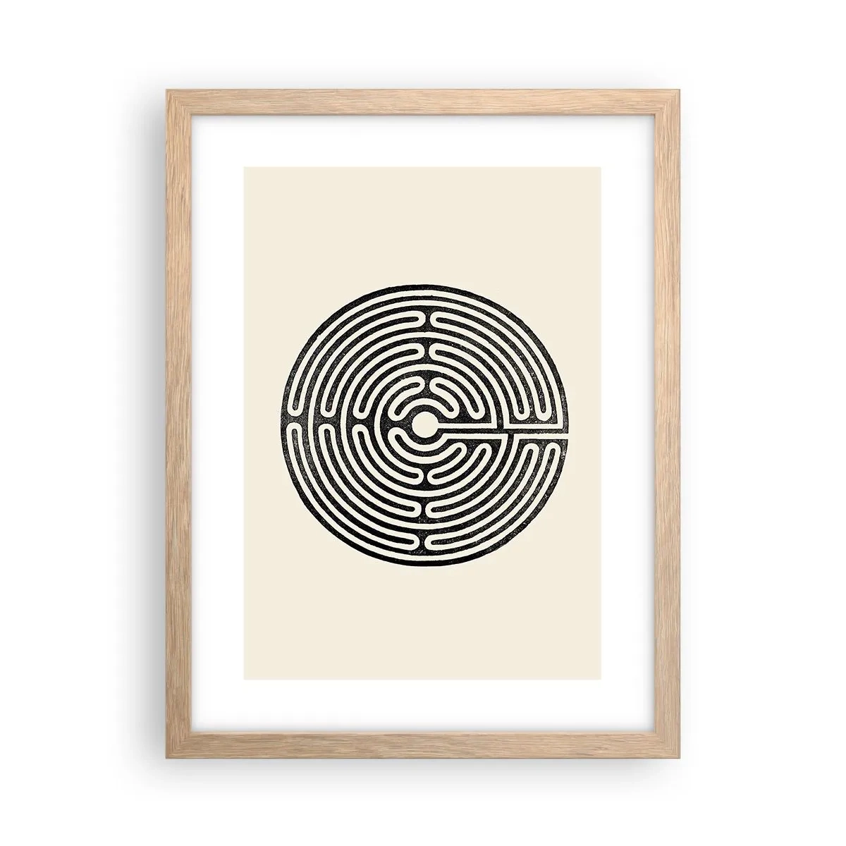 Een poster in een licht eiken lijst - Mysterieuze orde - 30x40 cm