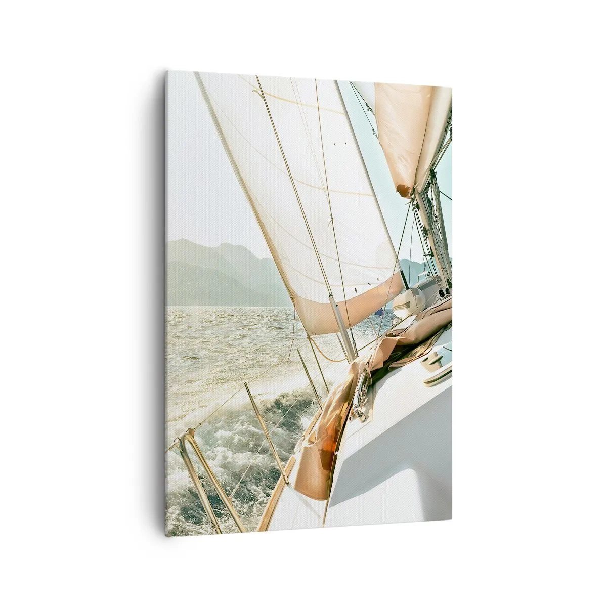 Schilderen op canvas - Onder vol zeil - 70x100 cm