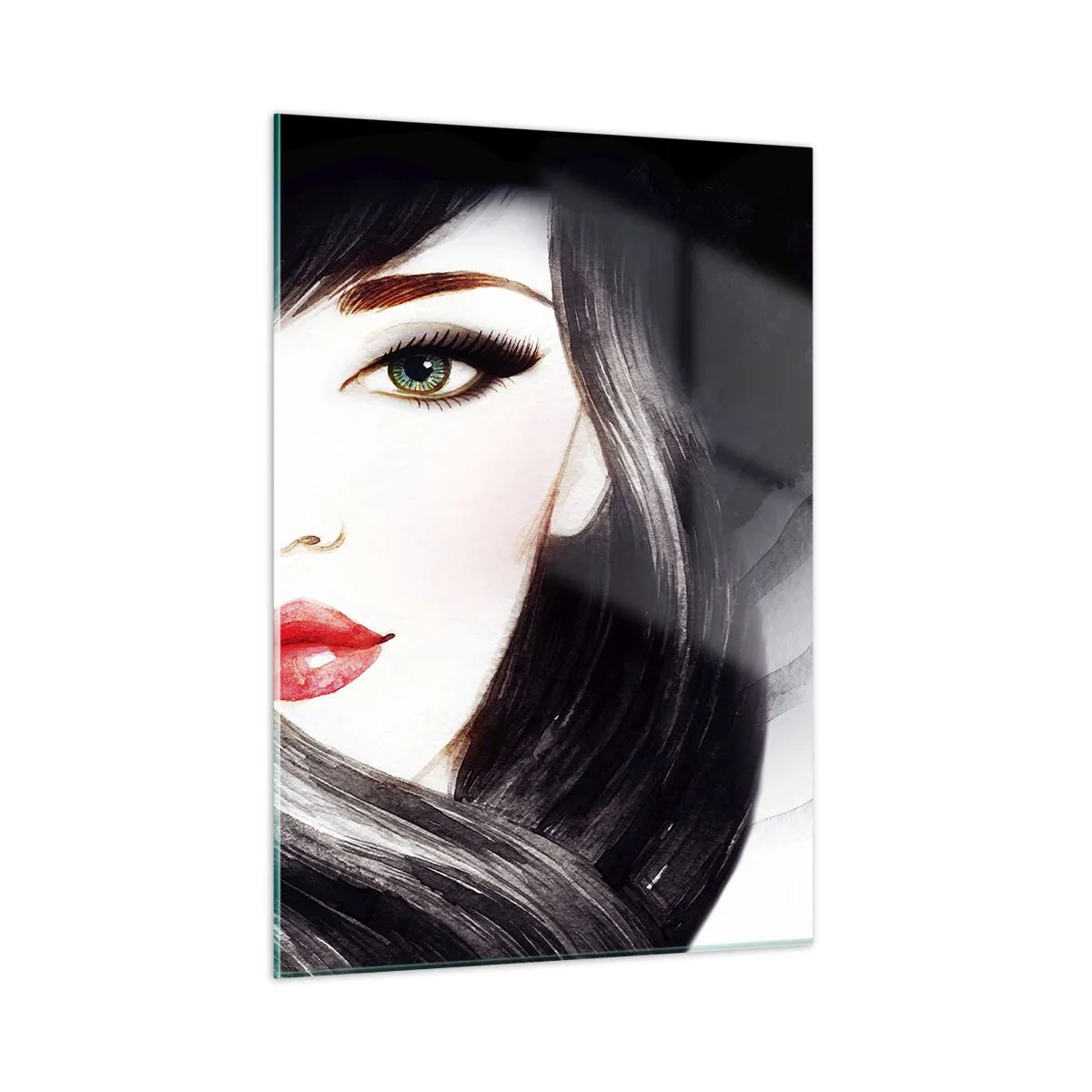 Schilderen op glas - Saffier look - 50x70 cm