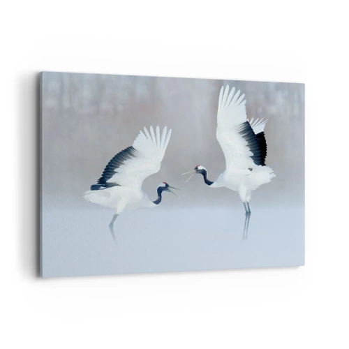 Schilderen op canvas - Dans in de mist - 100x70 cm