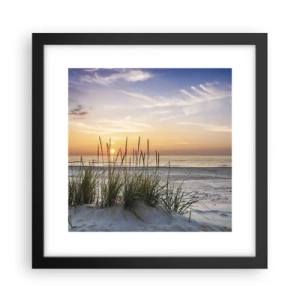 Poster in een zwarte lijst - Kijk, denk, voel - 30x30 cm