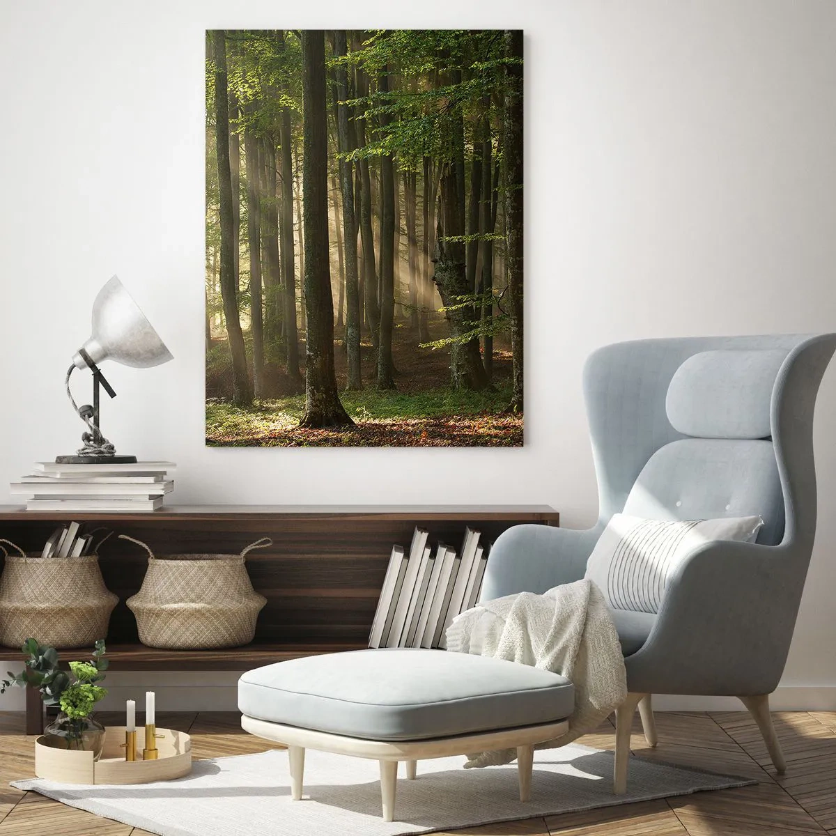 Schilderen op glas - Stralend op een lentemorgen - 50x70 cm