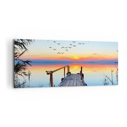 Schilderen op canvas - Het is tijd om terug te gaan... - 120x50 cm