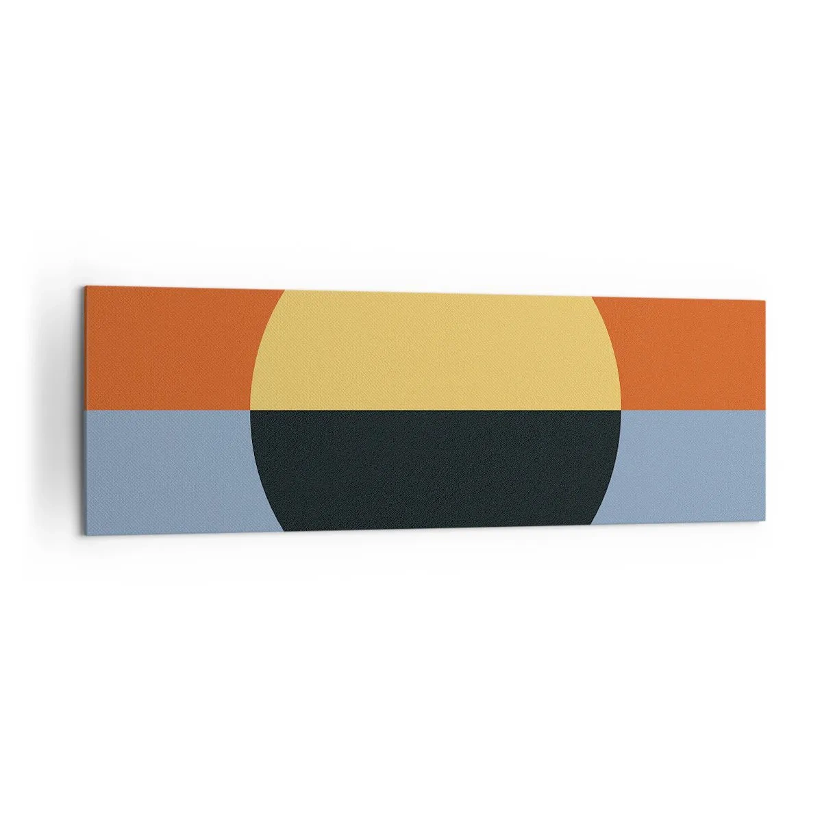 Schilderen op canvas - Een compositie van warmte en koelte - 160x50 cm