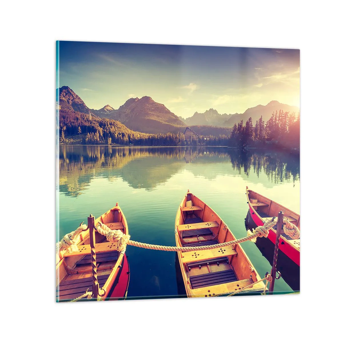 Schilderen op glas - Leef volgens haar wetten - 70x70 cm