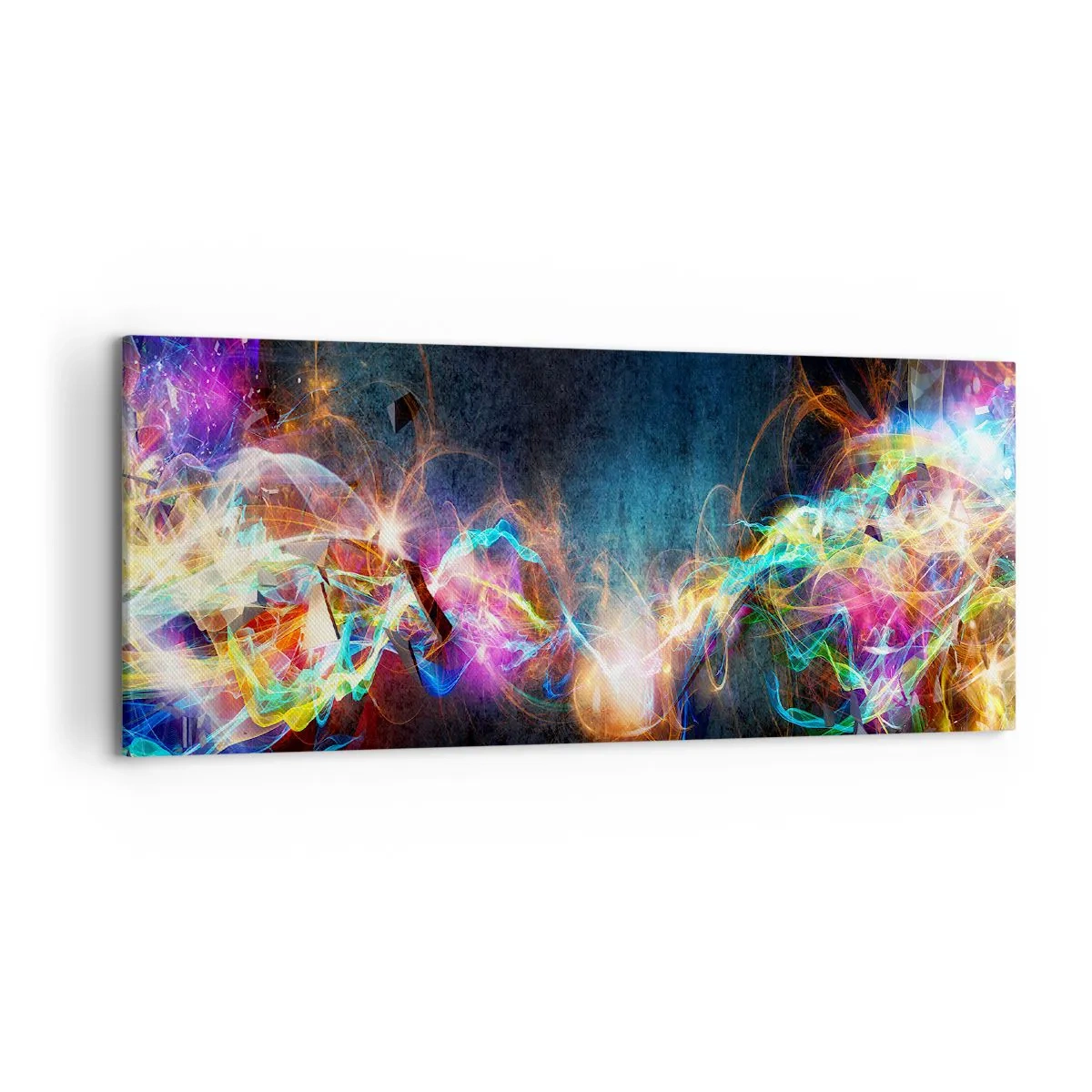 Schilderen op canvas - Met vreugde tegen het donker - 120x50 cm