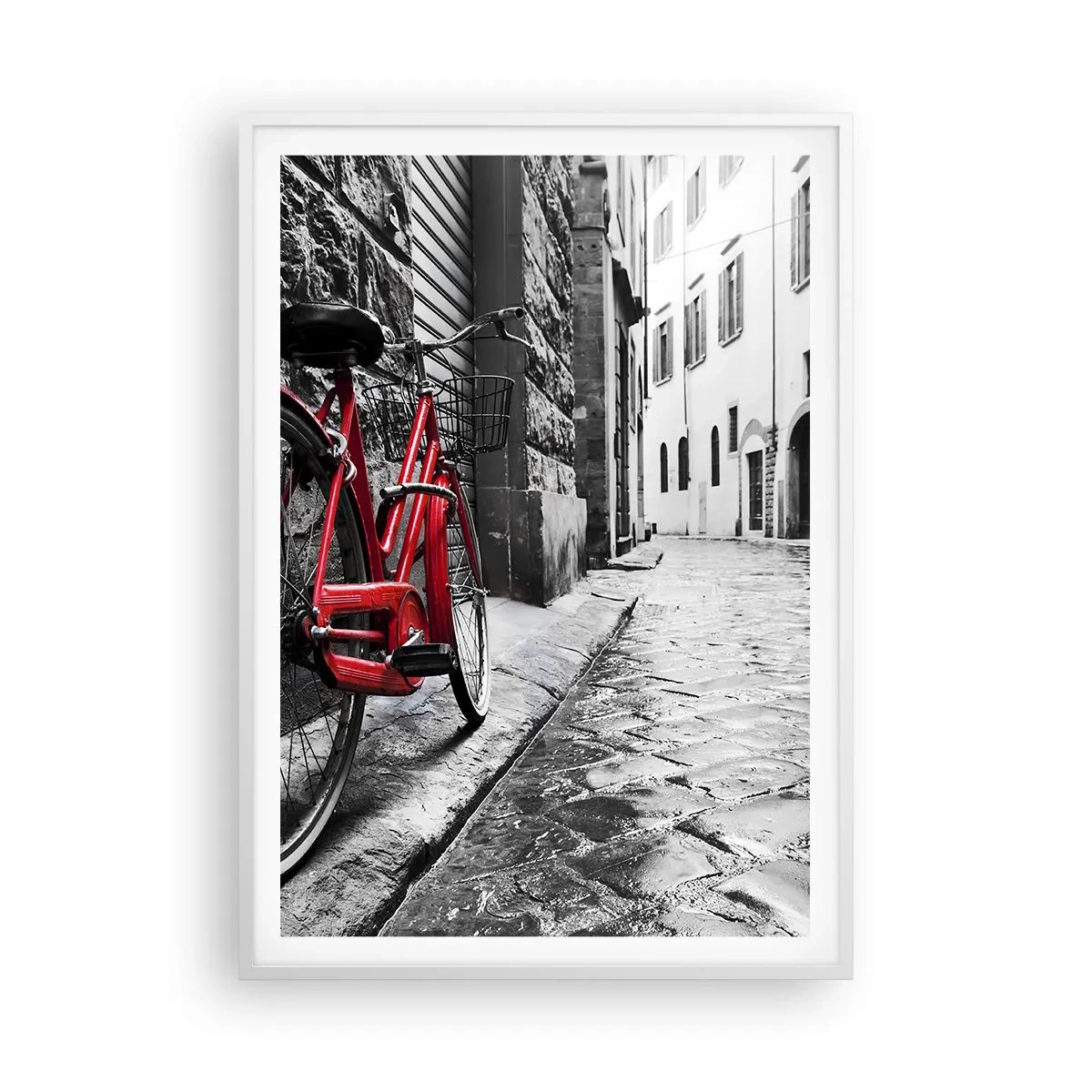 Poster in een witte lijst - Echte schoonheid verveelt niet - 70x100 cm