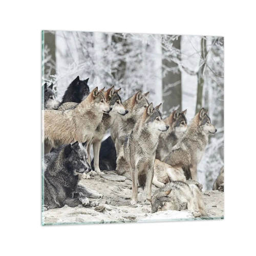 Schilderen op glas - Familie en vrienden - 40x40 cm