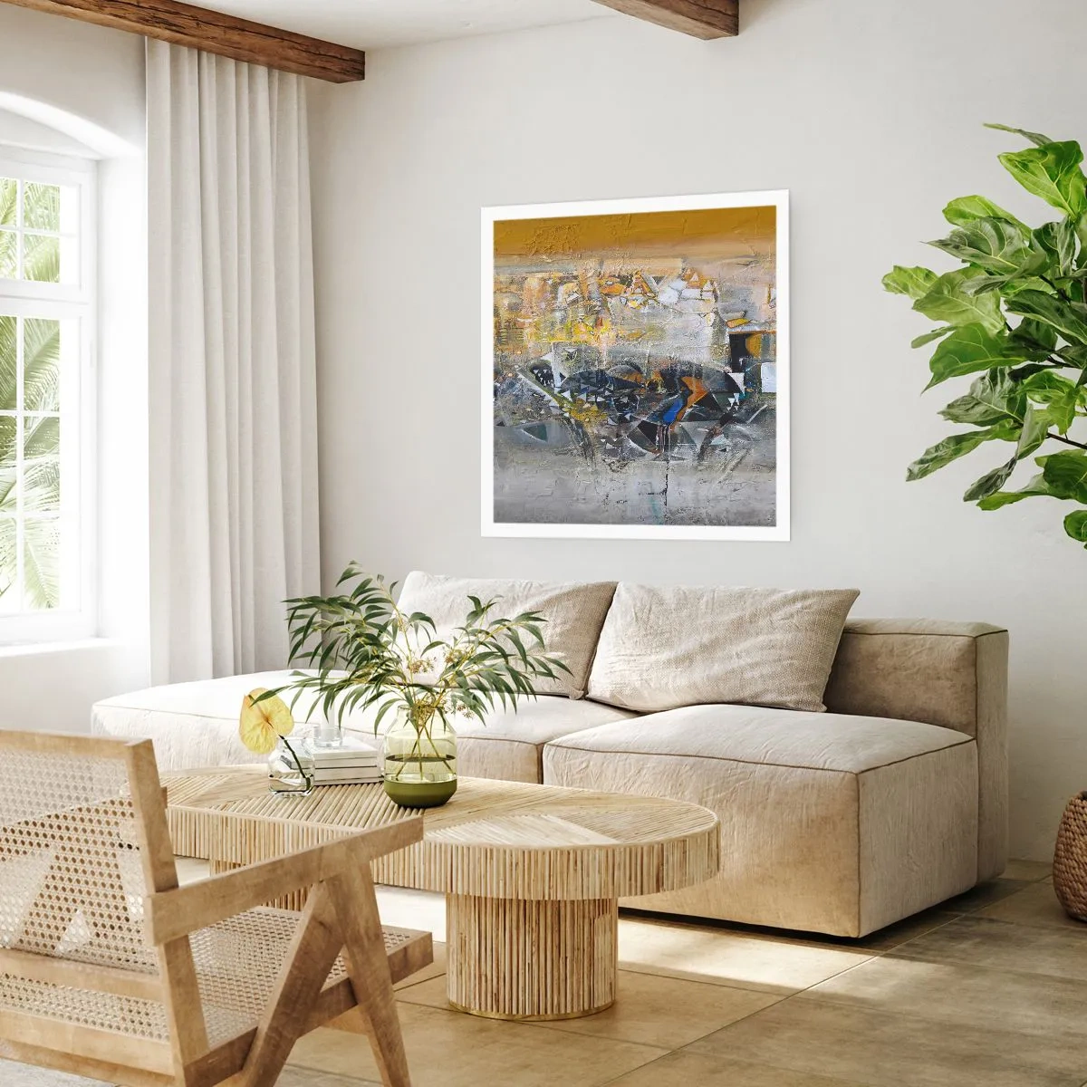 Poster - Alles komt goed - 60x60 cm