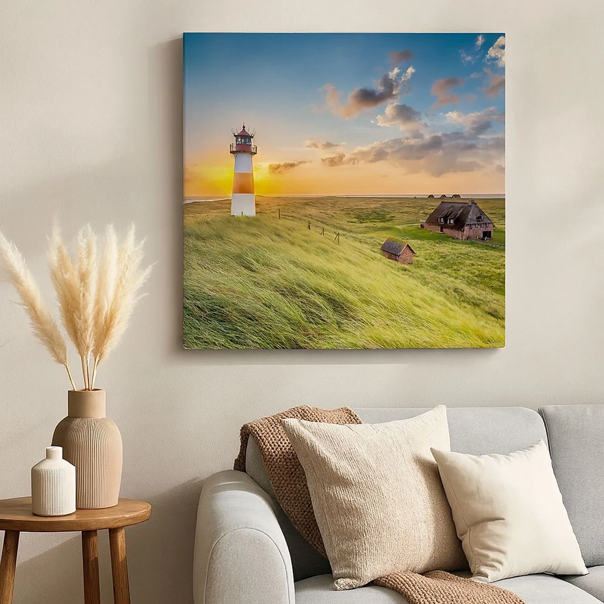 Schilderen op canvas - Tussen de golven - 30x30 cm