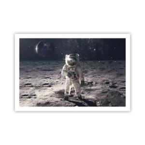 Poster - Groetjes van de maan - 91x61 cm