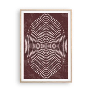 Een poster in een licht eiken lijst - De ruimte spreekt - 70x100 cm