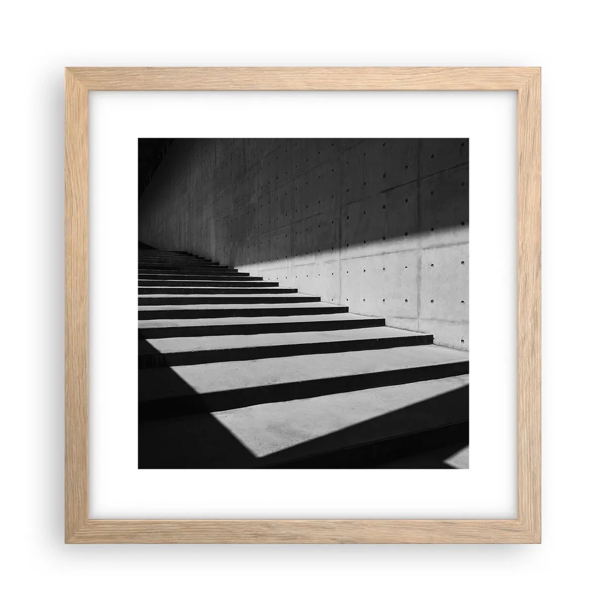 Een poster in een licht eiken lijst - De rauwe schoonheid van het modernisme - 30x30 cm