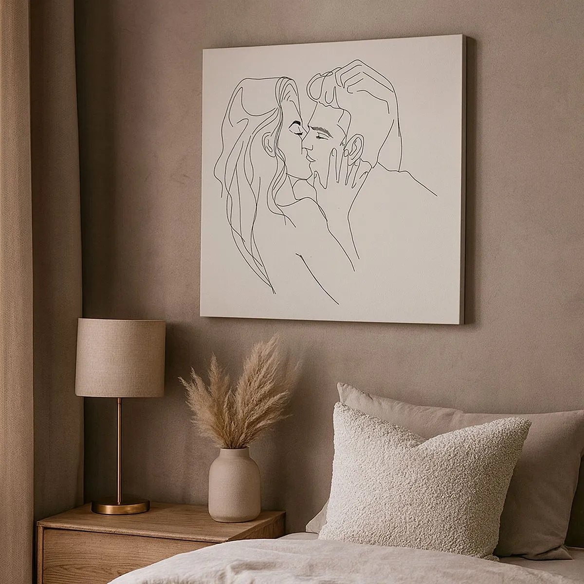 Schilderen op canvas - Verstrikt in gevoel - 30x30 cm