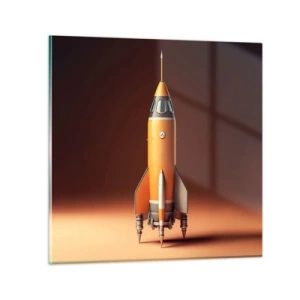 Schilderen op glas - Het begint met een droom - 50x50 cm