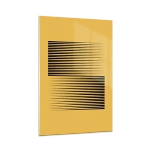 Schilderen op glas - Vierkant van tegenpolen - 80x120 cm