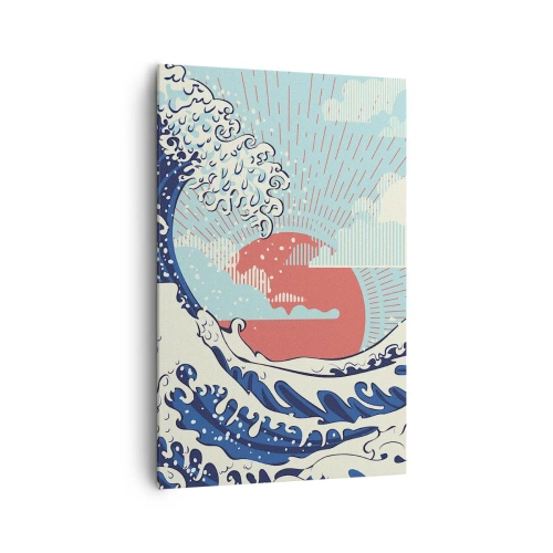 Schilderen op canvas - Van Japanse inspiratie - 80x120 cm