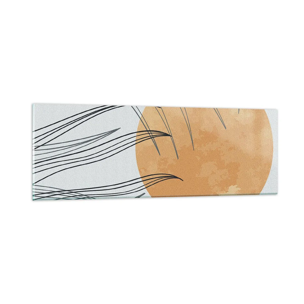 Schilderen op glas - Altijd naar de zon - 90x30 cm