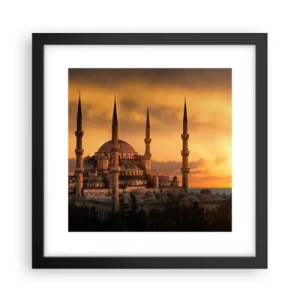 Poster in een zwarte lijst - God is geweldig - 30x30 cm