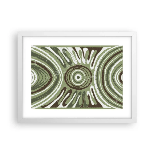 Poster in een witte lijst - Een explosie van emoties - 40x30 cm