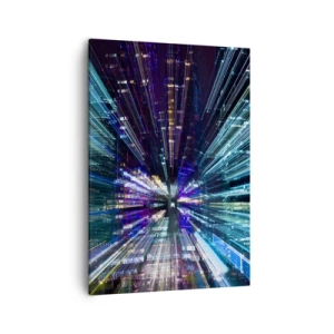 Schilderen op canvas - Overgang naar hyperspace - 50x70 cm