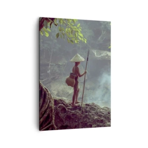 Schilderen op canvas - Bevriend met de natuur - 50x70 cm