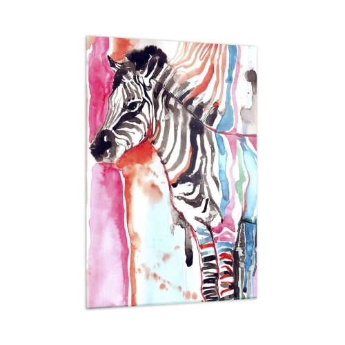 Schilderen op glas - Zorgeloze grap van de natuur - 50x70 cm
