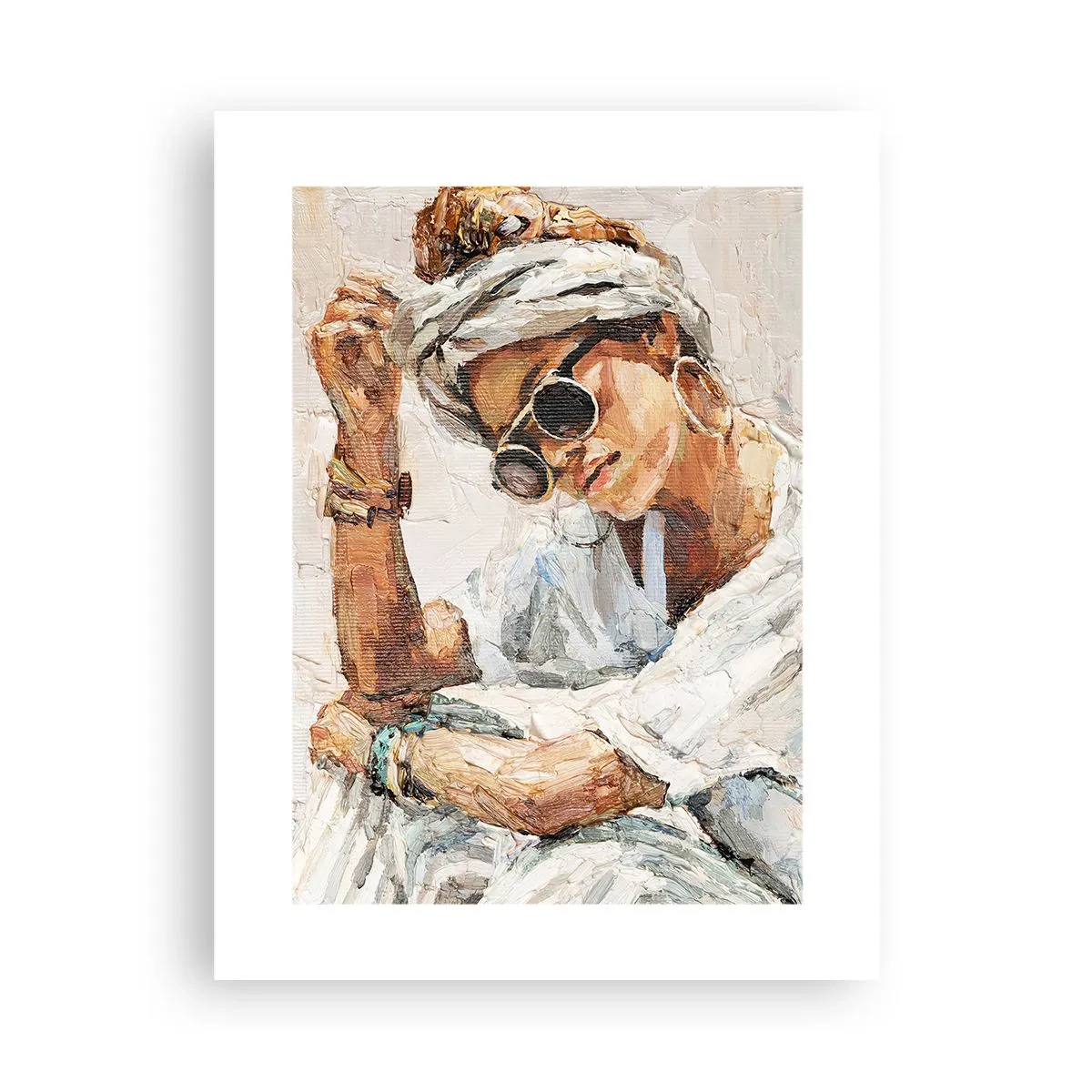 Poster - Portret in de volle zon - 30x40 cm