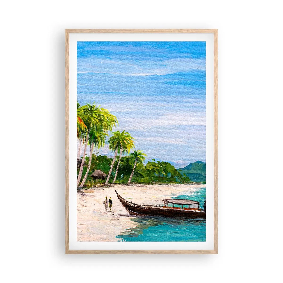 Een poster in een licht eiken lijst - Een exotische droom - 61x91 cm