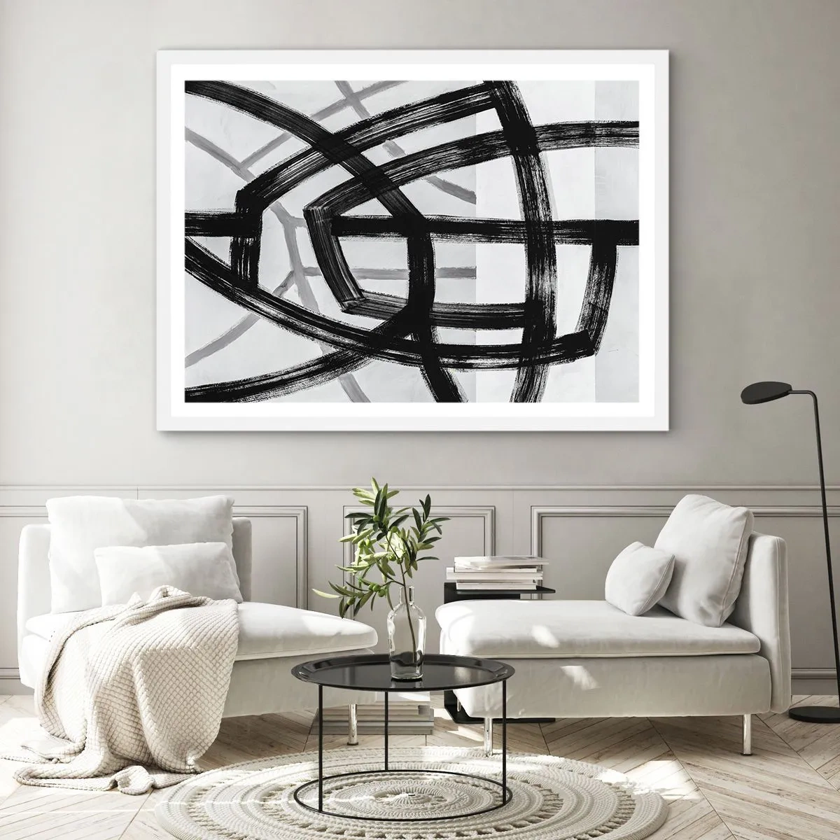 Poster in een witte lijst - Diepte opbouwen - 50x40 cm