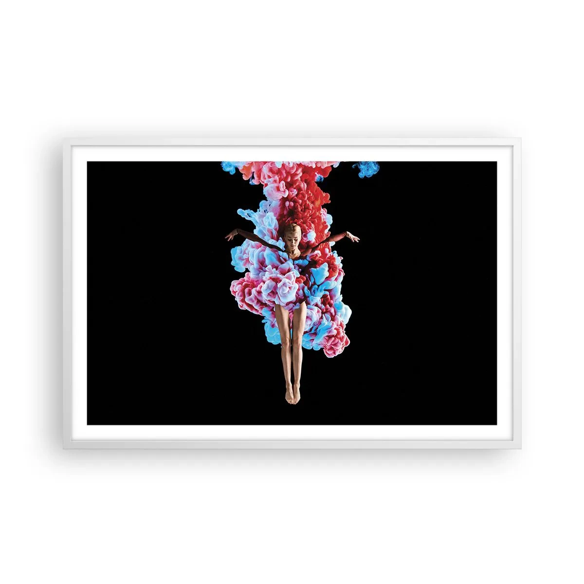 Poster in een witte lijst - In volle bloei - 91x61 cm