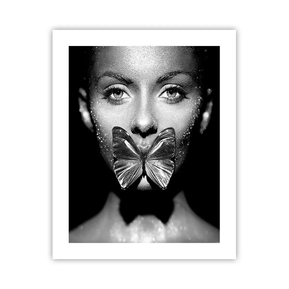 Poster - Vlinder kus - 40x50 cm