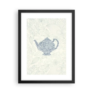 Poster in een zwarte lijst - De charme van thee - 30x40 cm