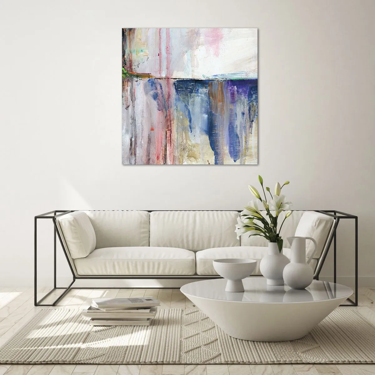 Schilderen op glas - Kleurrijke impressies en associaties - 50x50 cm