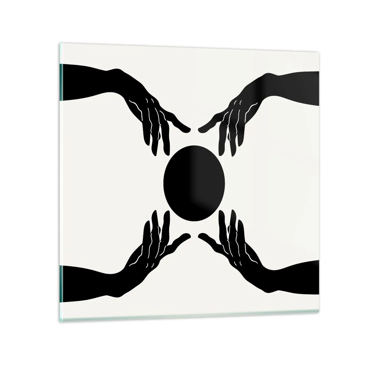 Schilderen op glas - Geheim teken - 60x60 cm