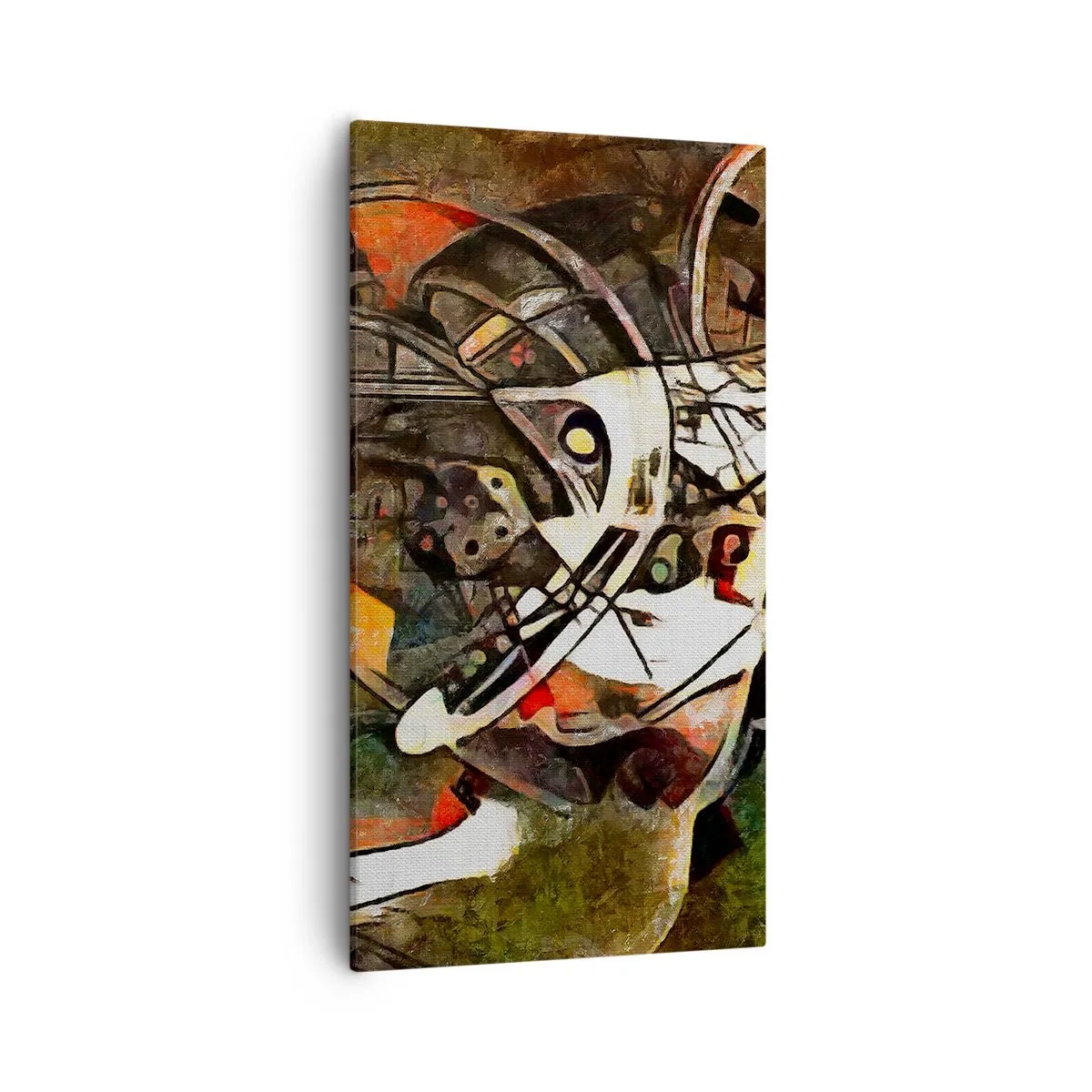 Schilderen op canvas - Hoor je het verkeer? - 55x100 cm