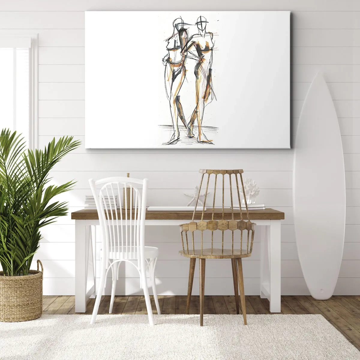 Schilderen op canvas - Een studie van genade - 100x70 cm