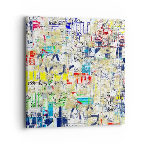 Schilderen op canvas - Het is gewoon een lust voor het oog - 40x40 cm