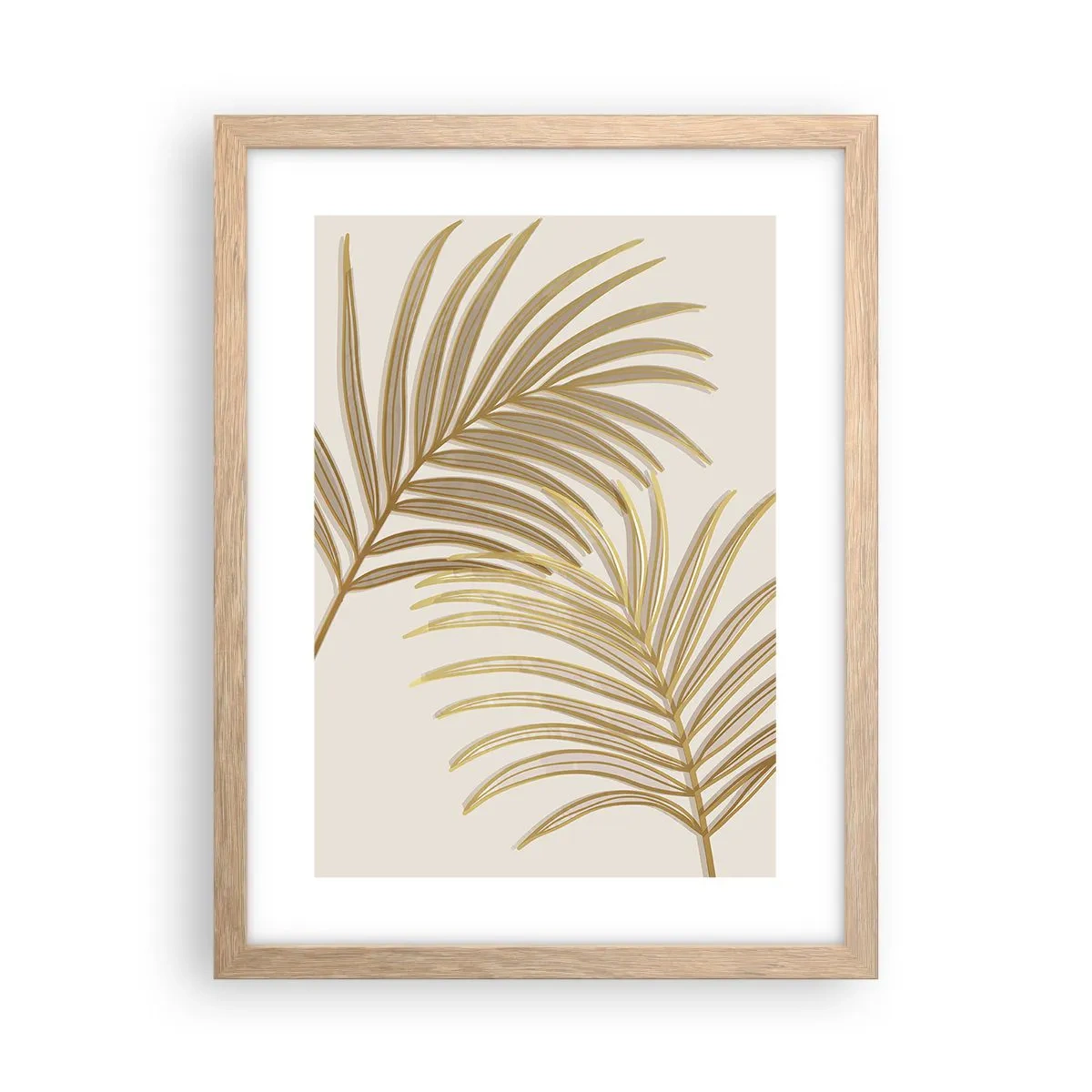 Een poster in een licht eiken lijst - Gouden Palm! - 30x40 cm