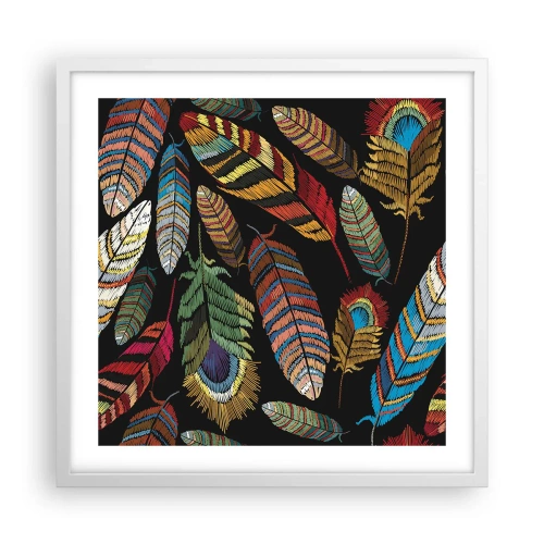 Poster in een witte lijst - Het vogelcarnaval - 50x50 cm