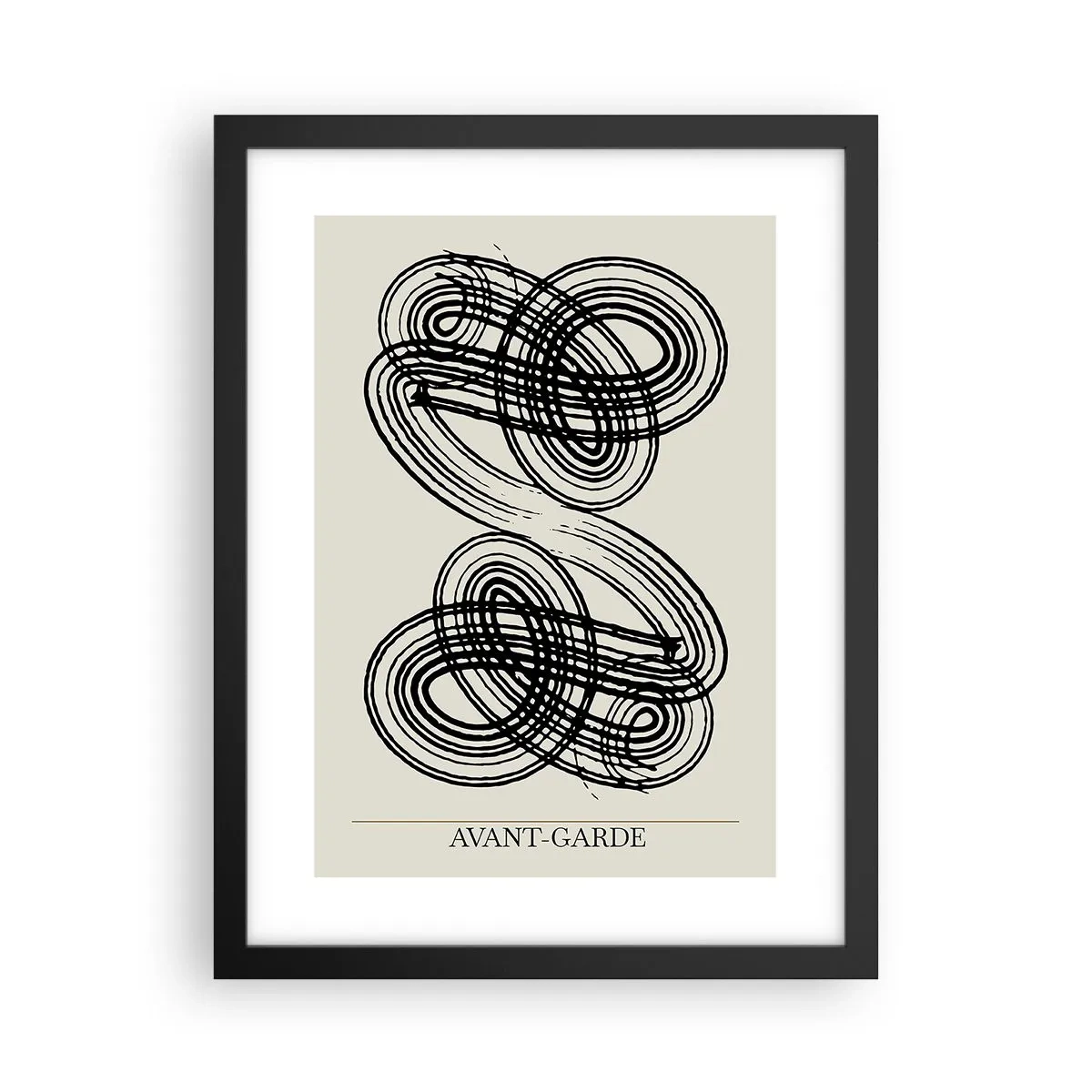 Poster in een zwarte lijst - Het kwam er spontaan uit - 30x40 cm