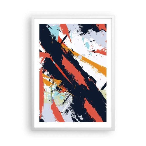 Poster in een witte lijst - Dynamische compositie - 50x70 cm