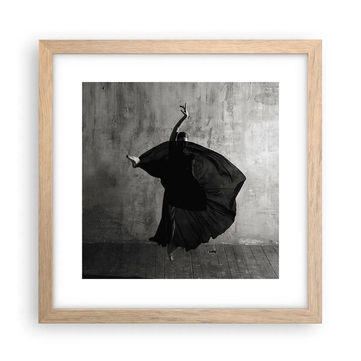 Een poster in een licht eiken lijst - Gepassioneerde riem - 30x30 cm